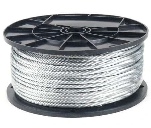 High Tensile Strength 6*19s+FC Zinc Coated Steel Wire Rope 12 mm 21 mm 23 mm for Well Drilling