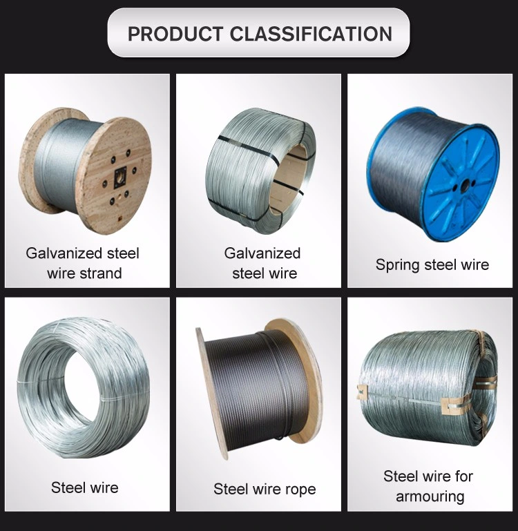 7/1.6mm High Tensile Strength Steel Wire for Cable Making