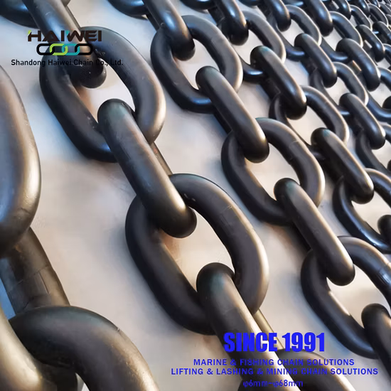 Factory Sales High Strength/Heavy Duty/Black Painting/Galvanized/Carburized Lifting Link Welded Alloy Steel Traction Chains with CE/ISO for Mining Use/Hoisting