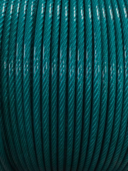 PVC Plastic Coated Steel Wire Rope Wire Sling 6*19+FC