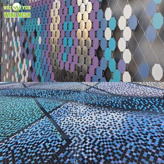 SS304L SS304 SS316 Stainless Steel Wire Rope Mesh Net 7X7