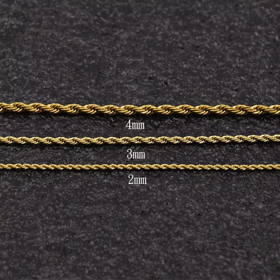 Gold Plated Stainless Steel Hip Hop Jewelry Men′s Necklace Cuban Link Chain
