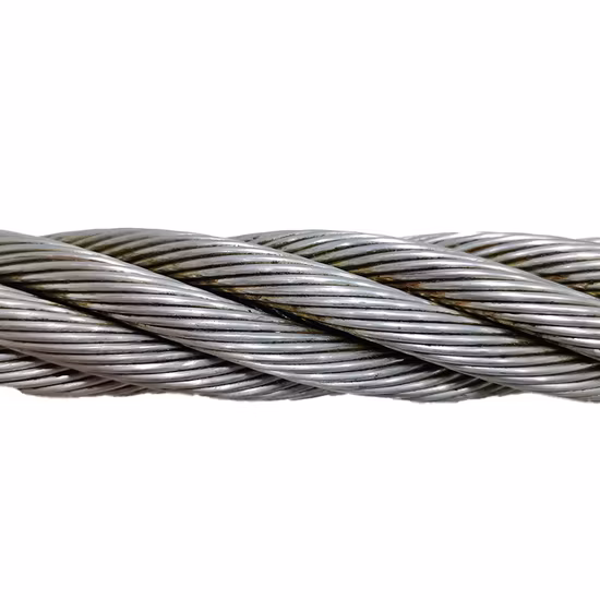 6*19s 21mm 23mm Black Bright Ungalvanized Steel Wire Rope of DIN3060 En12385 Factory